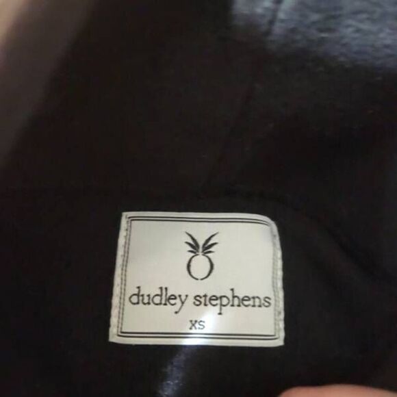 Dudley Stephens Cobble Hill Terry Fleece Turtleneck in Black sz XS - Picture 3 of 6